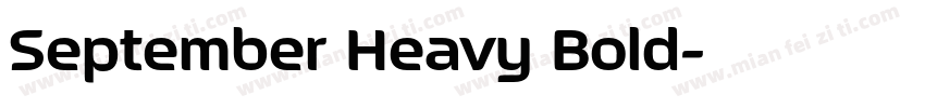September Heavy Bold字体转换